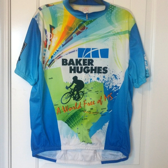 Men's 2014 MS150 Baker Hughes Primal Cycling Jersey size XXL